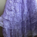 Lilac Lace Long Formal Prom Dresses Party Dresses 21Th Birthday Outfits