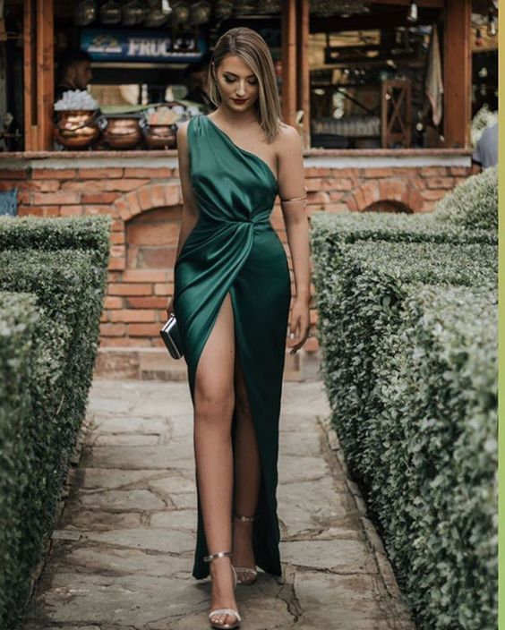 Long Formal Prom Dresses, Green Formal Evening Dresses