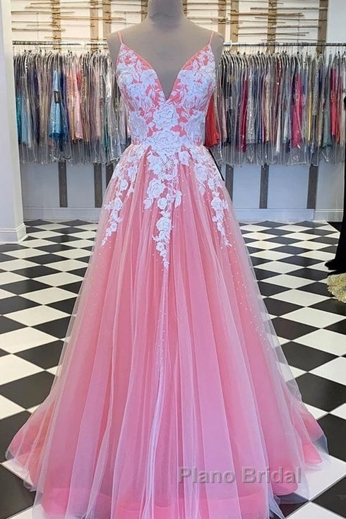 Long Formal Prom Dresses With Appliques And Beading,Evening Dresses,Charming Dance Dresses Secondary image