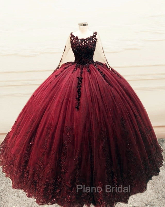 Long Sleeves Ball Gown Appliques Dresses Secondary image