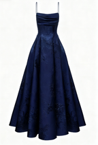 Long Spaghetti Straps A-Line Green Formal Prom Dresses, Long Formal Prom Dresses