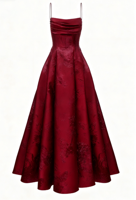 Long Spaghetti Straps A-Line Green Formal Prom Dresses, Long Formal Prom Dresses