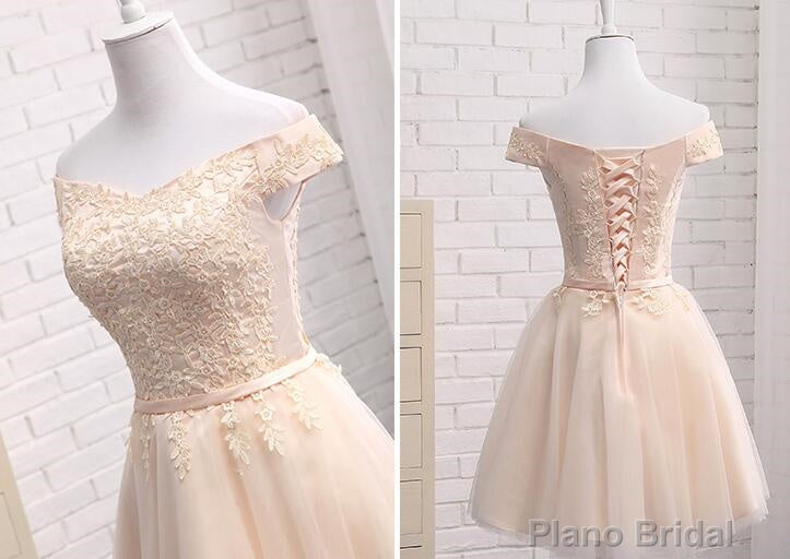 Lovely Tulle Cap Sleeves Party Dresses, Bridesmaid Dress for Sale Secondary image