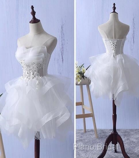 Lovely Tulle Short Party Dresses, Cute Teen Junior Formal Prom Dresses