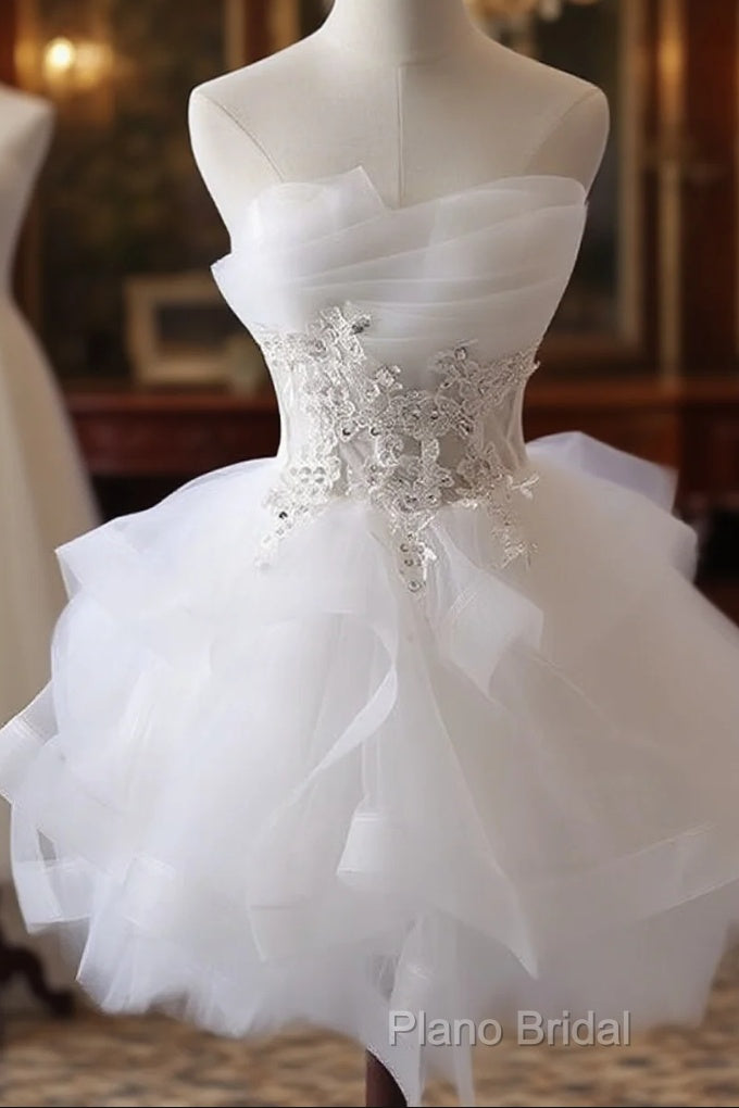 Lovely Tulle Short Party Dresses, Cute Teen Junior Formal Prom Dresses Main image