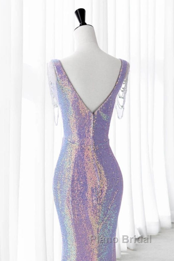 Luxurious Shiny Long Sequin Formal Prom Dresses