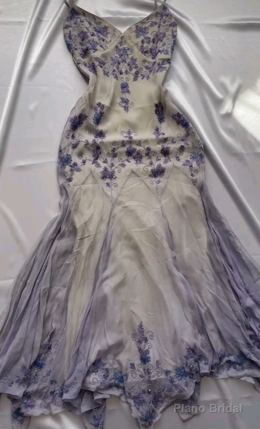 Luxury Beaded Spaghetti Straps Long Prom Dress Secondary image