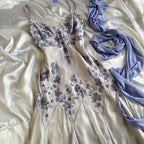 Luxury Beaded Spaghetti Straps Long Prom Dress