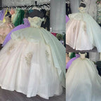 Luxury Quinceanera Dresses Applique Corset Ball Gown Formal Prom Sweet 16 Dresses