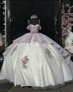 Luxury Quinceanera Dresses Applique Corset Ball Gown Formal Prom Sweet 16 Dresses