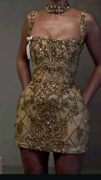 Luxury Sheath Square Neck Gold Short Formal Grade Homecoming Dresses Gold Cocktail Dresses