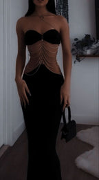 Mermaid Black Formal Prom Dresses Long Party Birthday Outfits