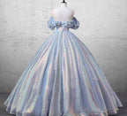 Mermaid  Blue Bridal Gown Fairy Prom Dress Dress