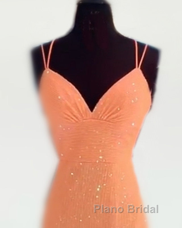 Mermaid Corset Sequin Dresses V Neck Split Secondary image
