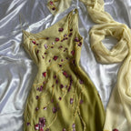 Mermaid Floral Chiffon Formal Evening Formal Prom Dresses