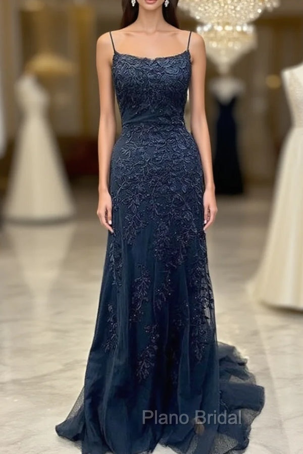 Mermaid Lace Appliques Long Formal Prom Dresses Long Formal Dresses Party Dresses Formal Prom Dresses
