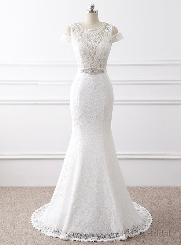 Mermaid Lace Beading Wedding Dress Main image