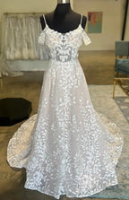 Mermaid Lace/Tulle A-Line Wedding Dresses With Open Back