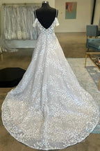 Mermaid Lace/Tulle A-Line Wedding Dresses With Open Back