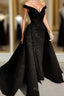 Mermaid Off The Shoulder Dresses Lace Embroidery With Train