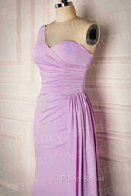 Mermaid One Shoulder Long Bridesmaid Dresses
