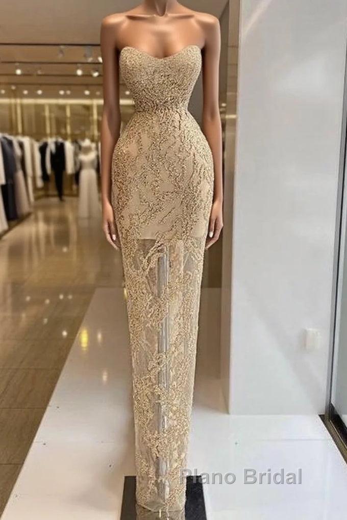 Mermaid Formal Prom Dresses With Appliques Main image