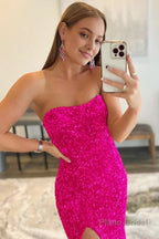 Mermaid Royal Blue Sequin Prom Dress