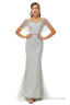 Mermaid Sequins Beading V-neck Prom Dresses
