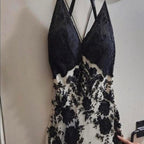 Mermaid Spaghetti Strap Chiffon Applique Long Formal Prom Dresses Temperament Party Dresses