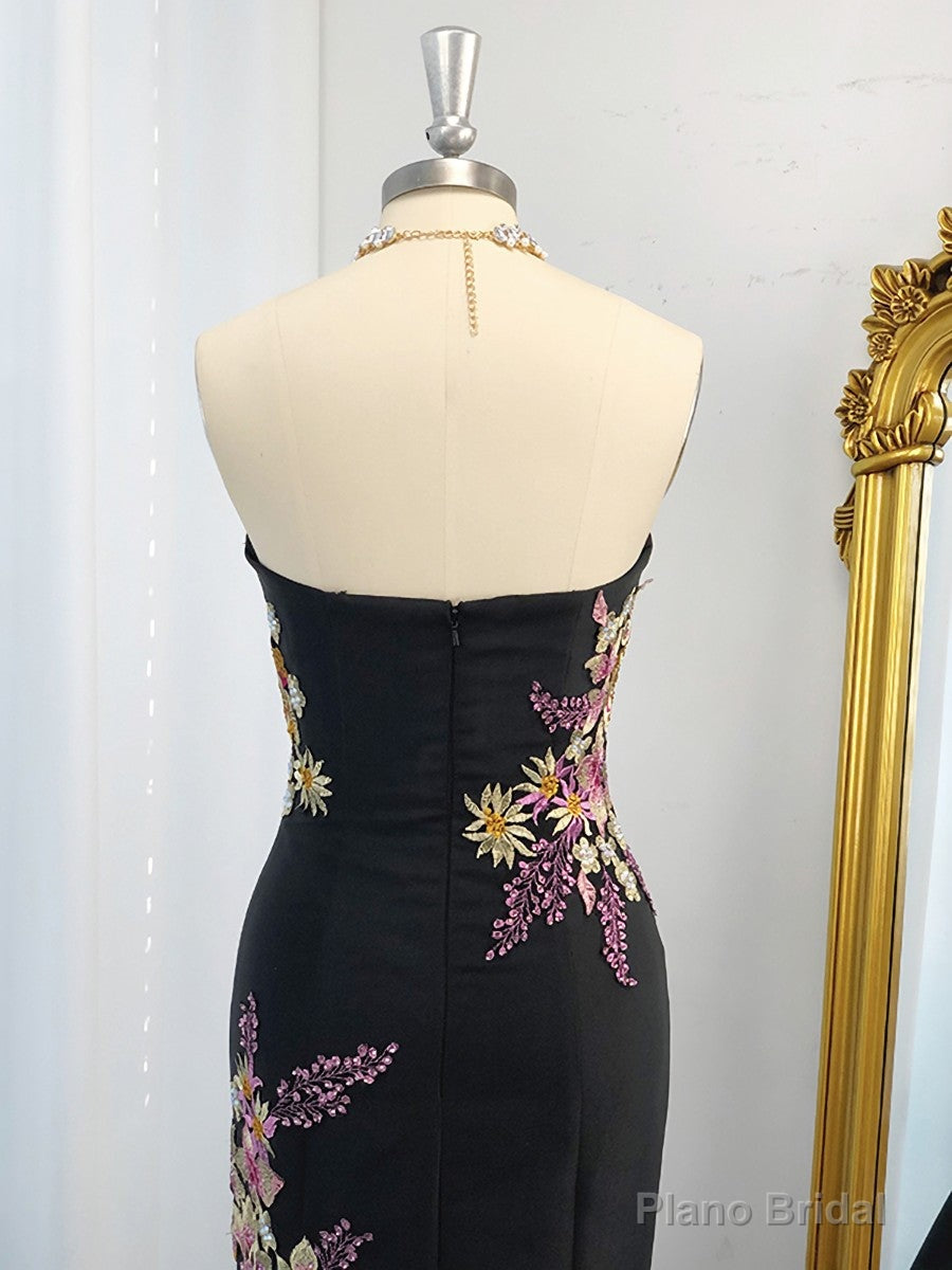 Mermaid Sweetheart Beading Floor-Length Satin Dress