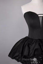 Mermaid Sweetheart Long Black Sequin Formal Prom Dresses