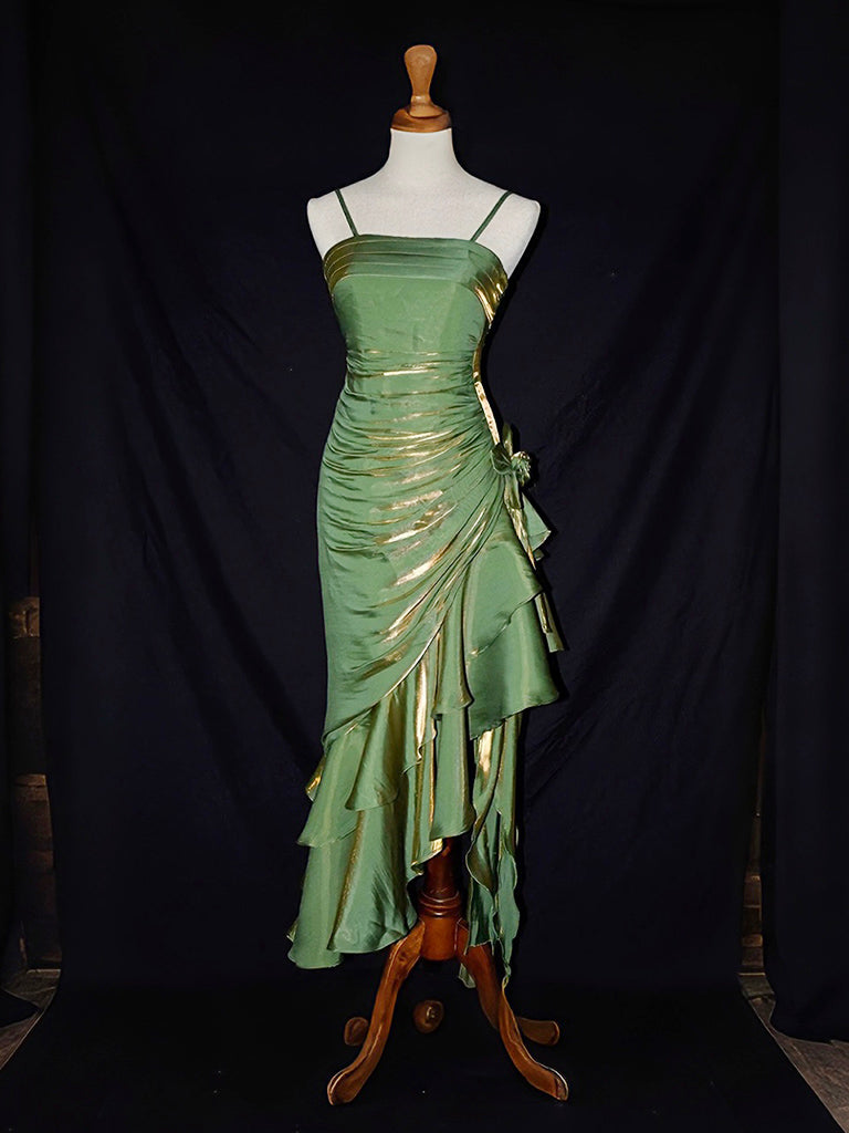 Mermaid Tea Length Vintage Fairy Style Formal Prom Dresses Secondary image