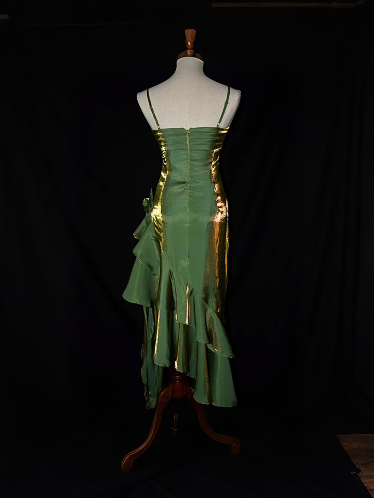 Mermaid Tea Length Vintage Fairy Style Formal Prom Dresses