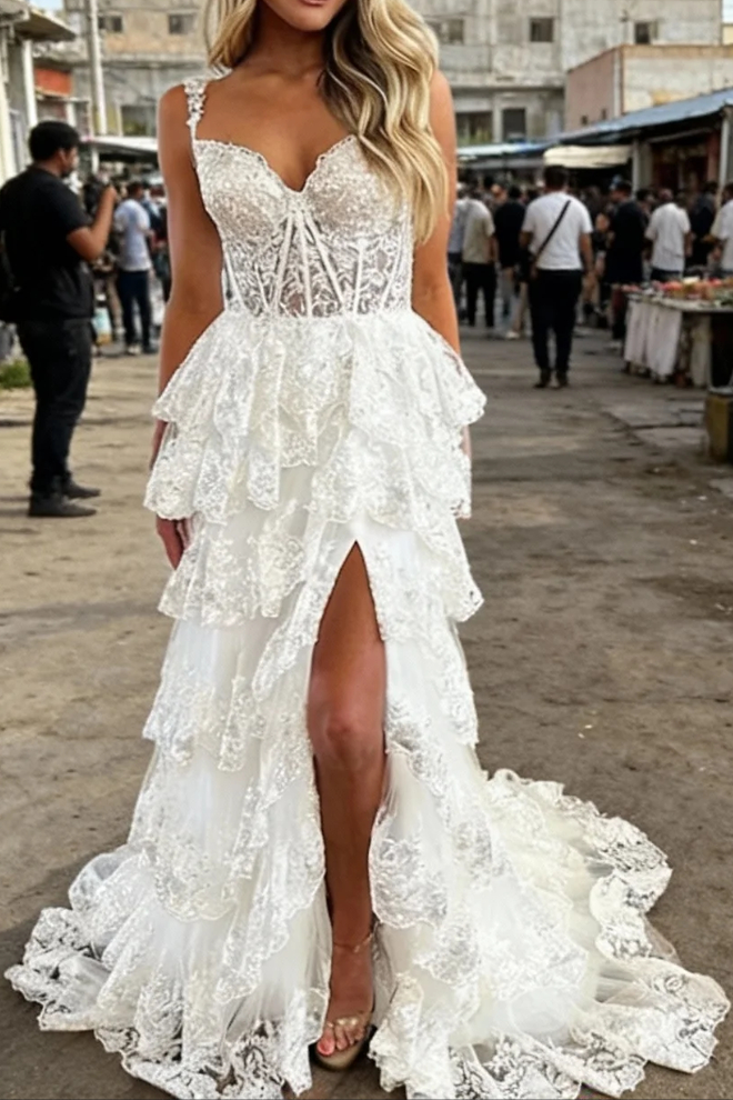 Mermaid / Trumpet Formal Prom Dresses Corsets Dresses Formal Court Train Sleeveless Off Shoulder Tulle With Sequin Slit