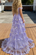 Mermaid / Trumpet Formal Prom Dresses Corsets Dresses Formal Court Train Sleeveless Off Shoulder Tulle With Sequin Slit