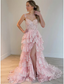 Mermaid / Trumpet Formal Prom Dresses Corsets Dresses Formal Court Train Sleeveless Off Shoulder Tulle With Sequin Slit