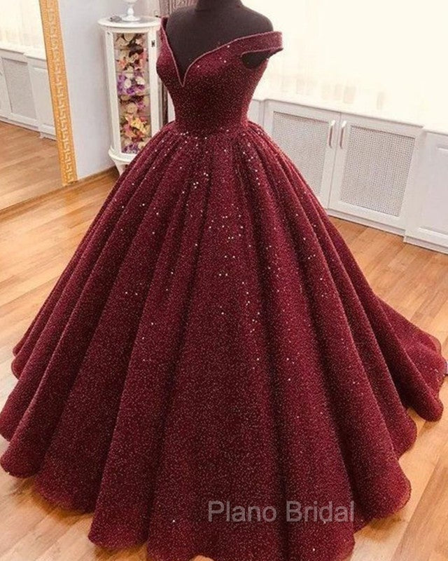 Mexican Quinceanera Dresses Ball Gown Sequin Off Shoulder