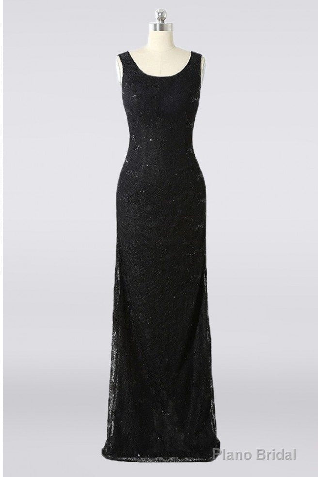 Modest Long Black Lace Mother Of The Bride