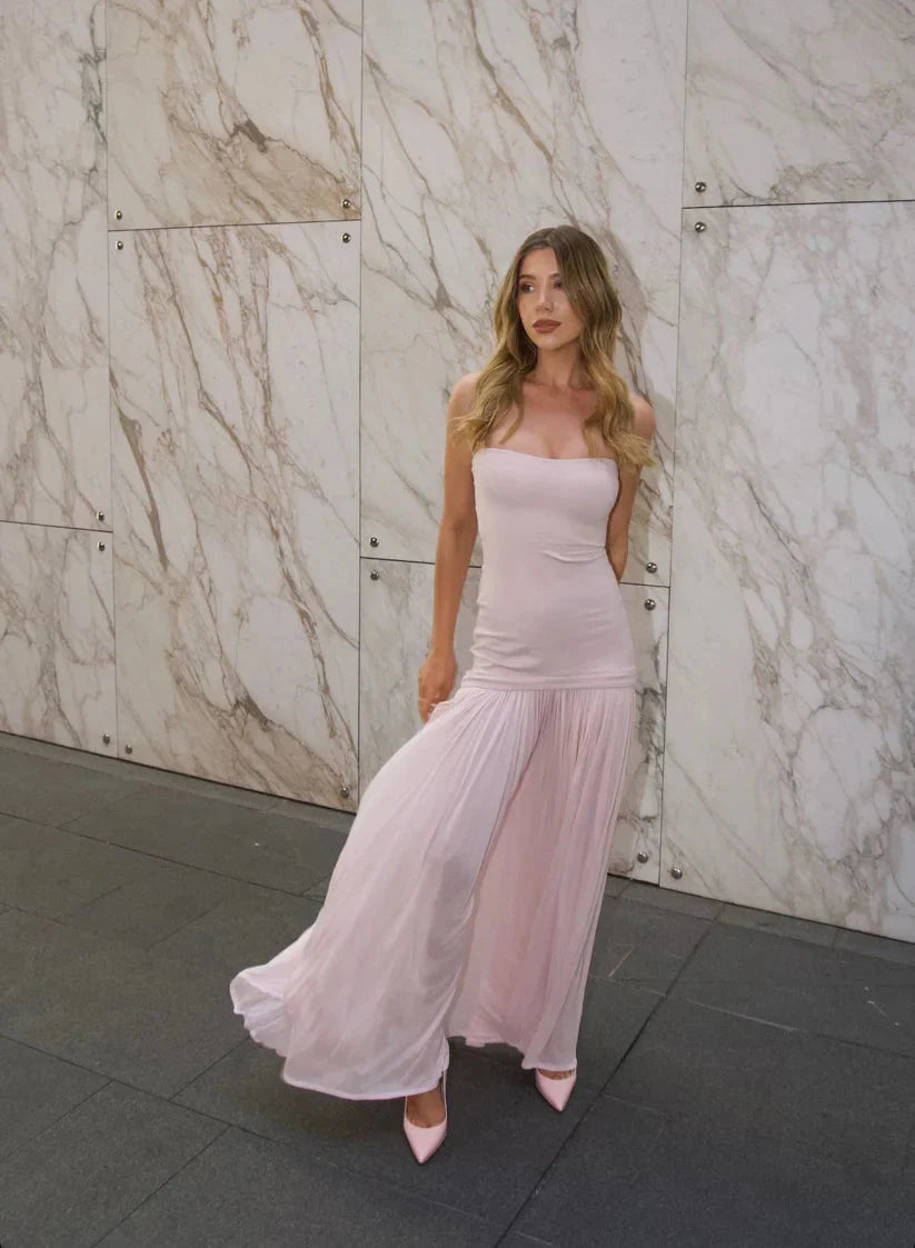 Modest Mermaid Pink Long Formal Prom Dresses Formal Graduation Party Dresses Formal Evening Dresses