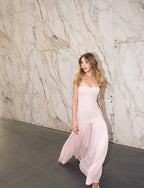 Modest Mermaid Pink Long Formal Prom Dresses Formal Graduation Party Dresses Formal Evening Dresses
