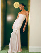 Modest Mermaid Pink Long Formal Prom Dresses Formal Graduation Party Dresses Formal Evening Dresses