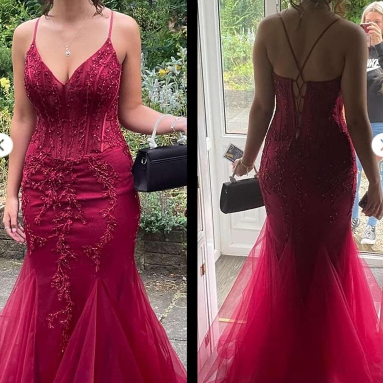 Modest Mermaid Spaghetti Straps Burgundy Sequin Formal Gown 23Rd Birthday Dresses Formal Prom Dresses 20Th Birthday Outfits