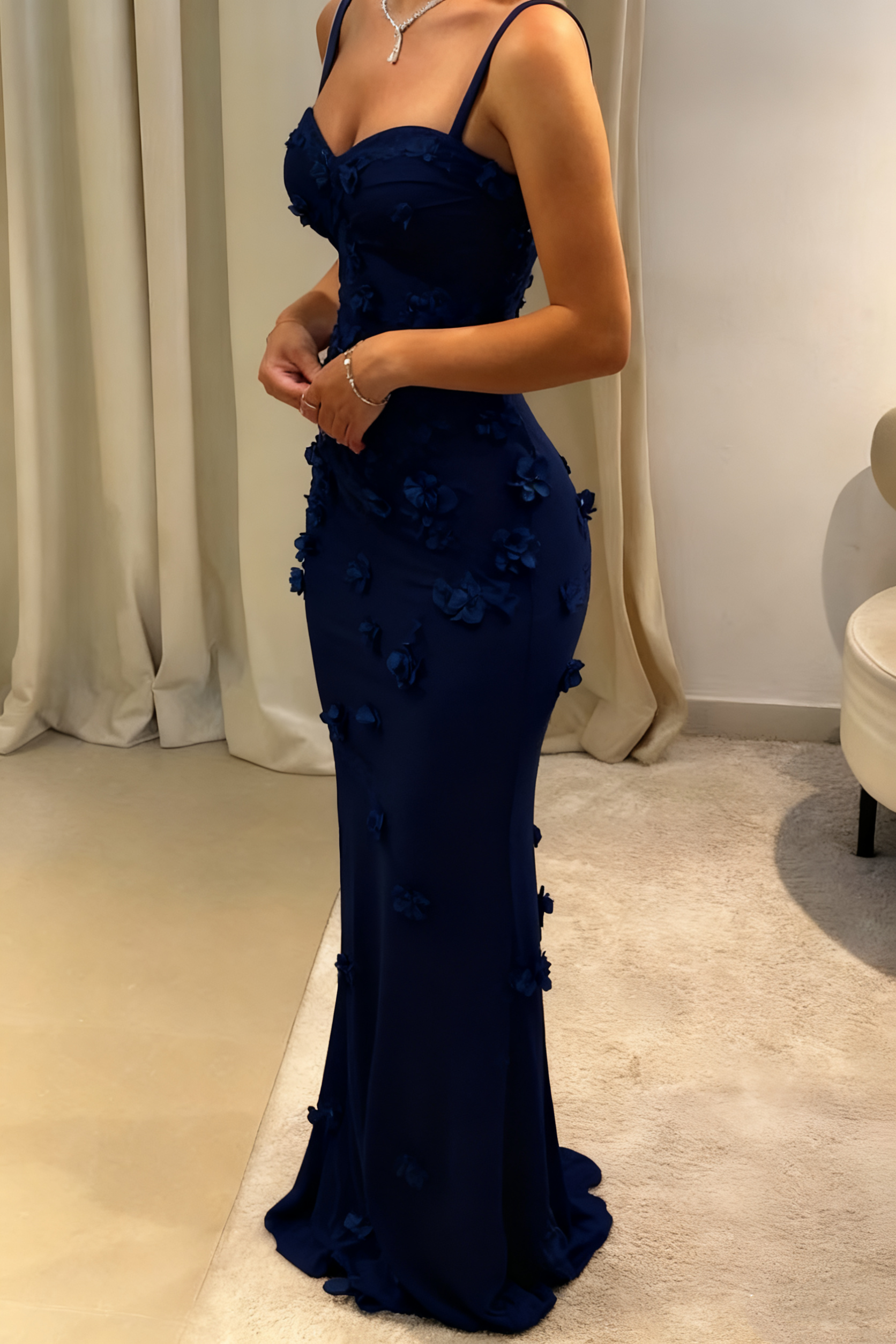 Modest Mermaid Spaghetti Straps Light Sky Blue Long Formal Prom Dresses Party Dresses 21St Birthday Outfits Graduation Dresses
