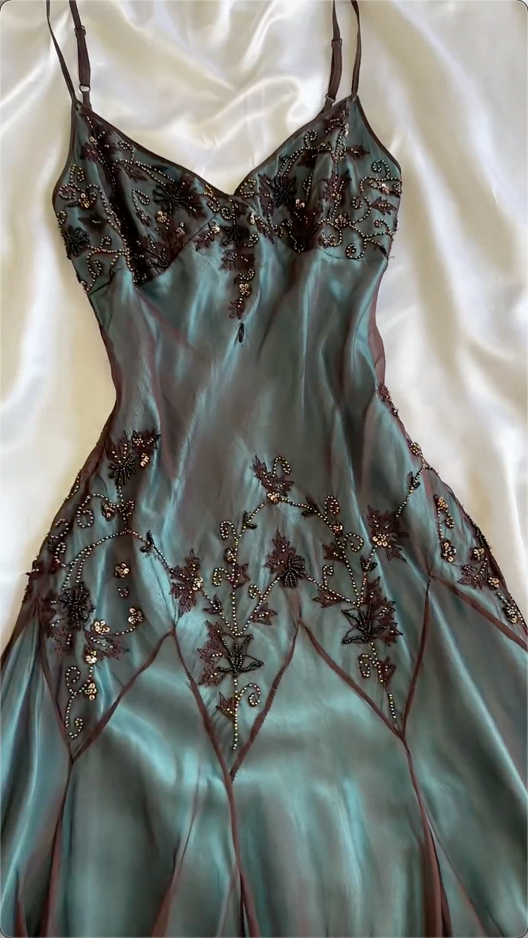 Modest Sheath Spaghetti Straps Chiffon Formal Prom Dresses Formal Evening Dresses With Beads Secondary image