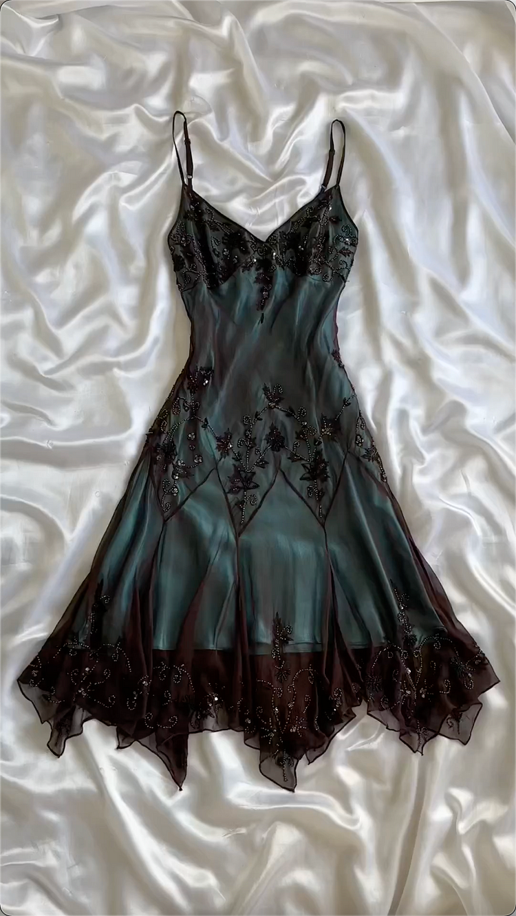 Modest Sheath Spaghetti Straps Chiffon Formal Prom Dresses Formal Evening Dresses With Beads Main image