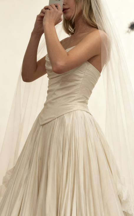 Modest Wedding Dresses Ball Gown Strapless White Satin Long Wedding Dresses Brides Dresses Bridal Gowns