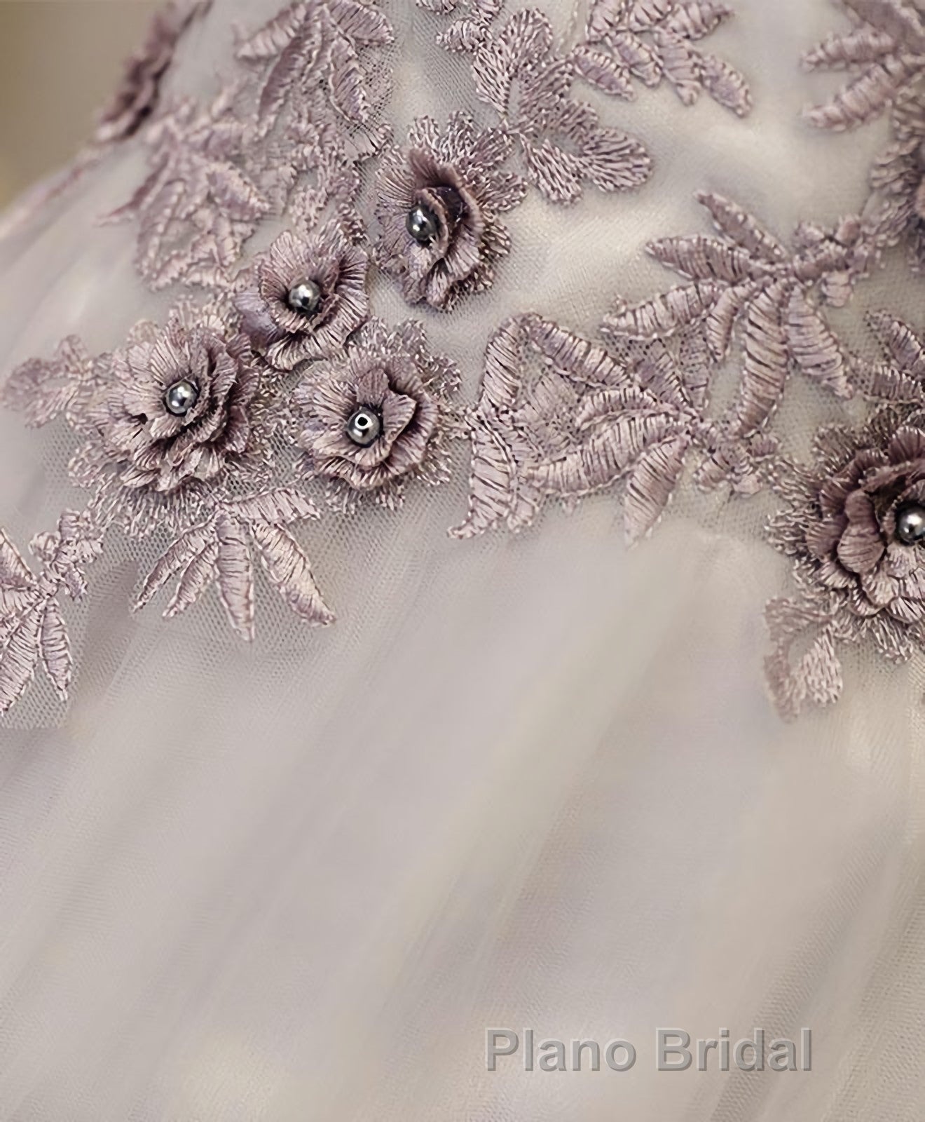 Gray A Line Off Shoulder Floor Length Formal Prom Dresses, Lace Evening Dresses