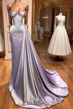 New Arrival Sleeveless Mermaid Formal Prom Dresses With Ruffles Long