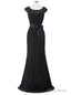 New Long Mother of the Bride Dress Black Wine Red Lace Dresses for Wedding