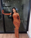 New Modern Mermaid Formal Evening Dresses Long Sleeve Women Black Girl Formal Prom Dresses